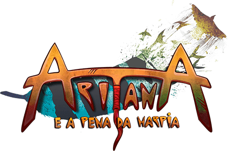 Aritana and the Harpy's Feather Logo